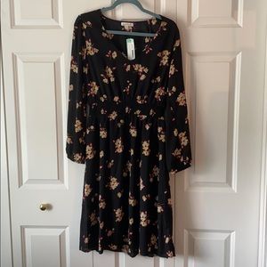 Black Floral Dress